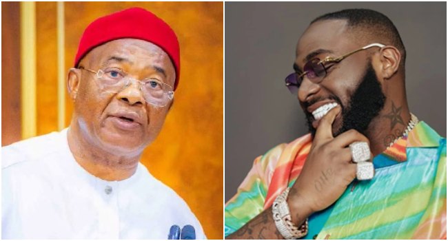 Uzodimma Distances Self from Aide’s Remarks, Reaffirms Relationship with Davido Ahead of Osun Poll