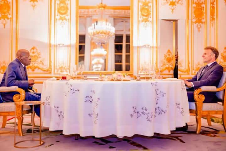 Tinubu, Macron Hold Private Dinner in Paris, Reaffirm Nigeria-France Partnership