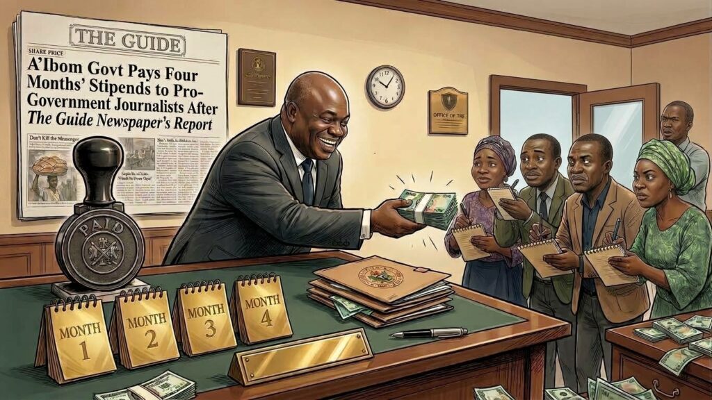 BREAKING: A’Ibom Govt Pays Four Months’ Stipends to Pro-Government Journalists After The Guide Newspaper’s Report